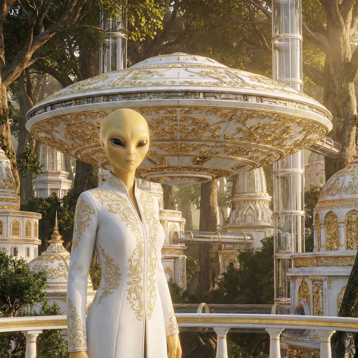 Reconstitution IA d'une connexion sur la Galaxie d'Andromède avec Auxanne